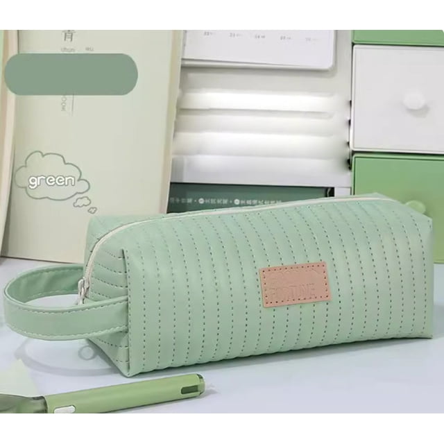 Boovnll Pencil Pouch, Portable Large Capacity Multifunction Cosmetics Bag, Coin Pouch, Pencil Bag with Zipper for Home, Office Supplies Storage, Pencil Case