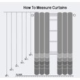 thumbnail image 4 of Vargottam Cotton Slub Medium Gray Curtains 46 Inch Window Curtain 2-Panel Rod Pocket Living Room Drapes Curtain Set, 4 of 9