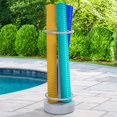 thumbnail image 4 of Sunjoy Extra Large Pool Noodle Storage Rack, Rackrust-proof Aluminum Portable Outdoor Rack with Water Weighted Base for Outdoor Pool, 4 of 9