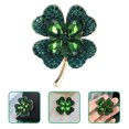 thumbnail image 4 of SHISUYAN Lapel Pin Metal Rhinestone Women Romantic Date Casual Days 1Pack 2x1.6In, 4 of 8