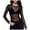 Black, variant on WUANDIXFA Long Sleeve Shirts Basic Tops 2025 Women's Mesh Top Long Sleeve Sheer Top See Through Shirt Mesh Blouse Tee Tops for Clubwear Black,L
