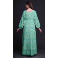thumbnail image 4 of Bimba Robe Maxi d'Été Décontractée pour Femmes en Georgette Mousse Mignonne à Imprimé Floral Dahlia et Rose, Taille Élastique Longue - Xxx-Grand, 4 of 5