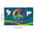 thumbnail image 2 of World Peace Flag 90 x 150 cm Large Polyester Peace Flag for Backyard Garden Playground, 2 of 6