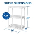thumbnail image 3 of Gracious Living Knect A Shelf Unités de Rangement Emboîtables à 3 Tablettes (Lot de 2), 3 of 11