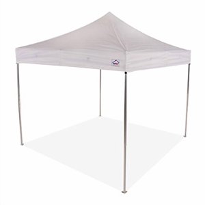 Impact Canopy 10' x 10' Canopy Tent, UV Coated, Pop Up Tent Includes Roller Bag, White