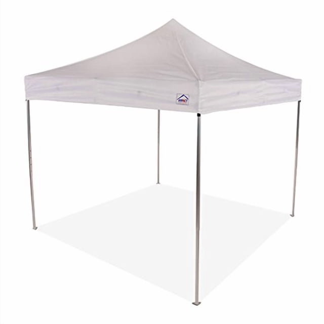 Impact Canopy 10' x 10' Canopy Tent, UV Coated, Pop Up Tent Includes Roller Bag, White