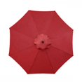 thumbnail image 1 of LEFU pour Toile de Remplacement pour Parasol, Toile 210 g en Polyester Enduit PU, Résistant à l'Eau, Protection Solaire UV50 pour Parasol de Jardin/patio 3 m à 8 Bras, Housse Rouge, 1 of 8