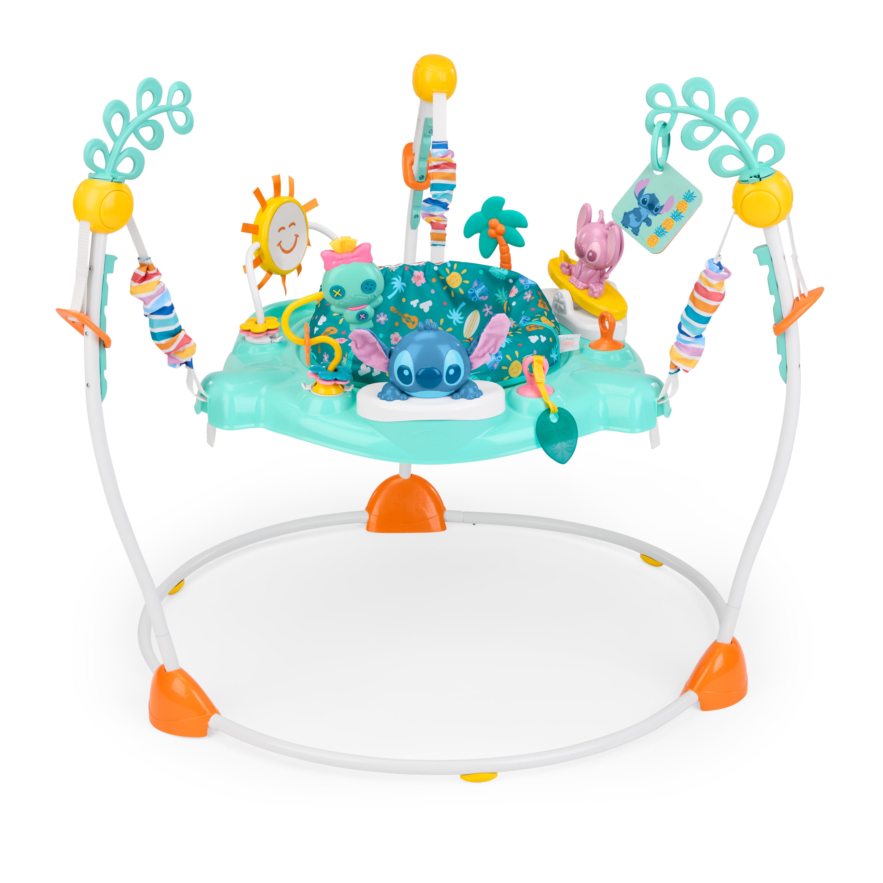 Bright Starts Disney Baby Stitch Little Ohana Centre d'Activités, Groupe d'Âge 6 - 12 Mois Ou jusqu'à 25 lbs et 30 Pouces de Hauteur