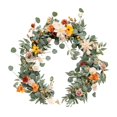 thumbnail image 1 of Realistic Artificial & Rose Greenery Garland For Wedding Table Chair Decor Faux Botanical Vine With Lifelike Leaves For Rustic Arch Centerpiece Arrangement, 1 of 9