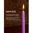 thumbnail image 3 of CANDWAX 10 inch Taper Candles Set of 12 - Dripless and Unscented - Perfect for Dinner and Household Use - Lilac, 3 of 7