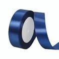 thumbnail image 2 of ZZkhGO 5cm Wide Decorative Ribbon, Polyester Solid Color Ribbon Roll for Gift Wrapping Baking Wedding, 22m Satin Like Ribbon for Party Crafts DIY, Dark Blue, 2 of 3
