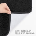 thumbnail image 4 of Hitime Soft Chenille Bath Rug Mat 16x24 Quick Dry Machine Washable Bathroom Runner - Ultra Absorbent Non-Slip Backing - Black, 4 of 10