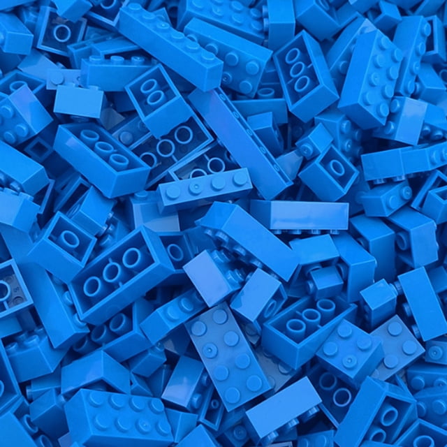 125/250g Building Blocks Bulk Set City Classic Bricks Colorful Assembly DIY Creative Toy Educational Interactive Toy for Kids,dark blue,250g