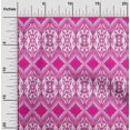 thumbnail image 1 of oneOone Cotton Poplin Fabric Geometric Ikat Decor Fabric Printed BTY 42 Inch Wide, 1 of 4
