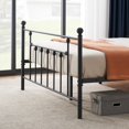 thumbnail image 4 of VECELO Queen Size Metal Platform Bed Frame with Headboard and Footboard, Heavy Duty Bed Frame, No Box Spring Required, Black, 4 of 8