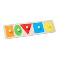 thumbnail image 2 of TISHITA Casse-Têtes Jouets Montessori Tri Cinq Trous Rectangle, 2 of 7