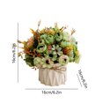 thumbnail image 3 of Boovnll Simulation Flower Set Ceramic Vase Rose Simulation Plant Pot Home Decoration Fake Flower Pot Fake Flowers Artificial Flowers, 3 of 6