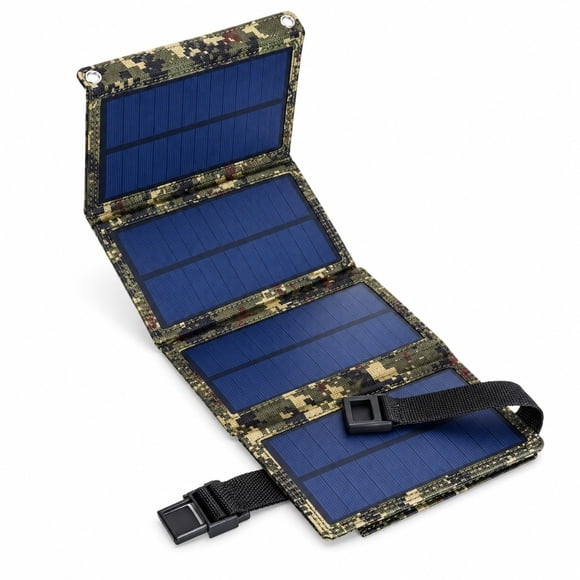 Portable Solar Backpack for Camping, Lightweight Outdoor Solar Charging Daypack with Tent Light, Water Resistant Travel Bag