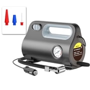 Portable 12V Tire Inflator Air Compressor for Cars, Motorcycles, Bicycles & Inflatables, Emergency Use on Highways and Wilderness, Fast Pumping