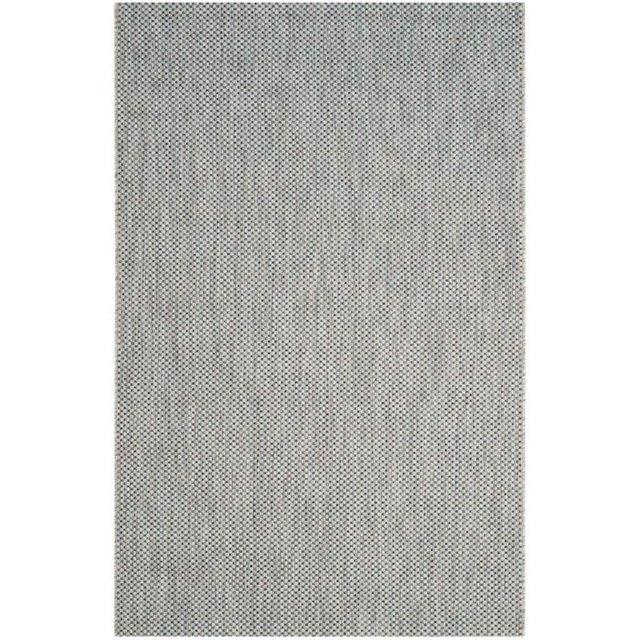 Safavieh Courtyard Collection CY8521-36812 Grey and Navy Indoor, Outdoor Area Rug (9' x 12')