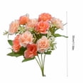 thumbnail image 2 of Flowers Artificial for Decoration Diamond Rose Plastic Bouquet, 5 Forks 10 Mini Roses Blue Waterproof Fade Proof Home Office Decor Roses Artificial Flowers, 2 of 6
