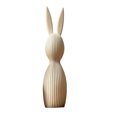 thumbnail image 1 of Statue Imprimée de Lapin de Pâques pour l'Extérieur, Détail Peint à la Main, Décoration de Jardin Résistante aux Intempéries pour Présentation Intérieure et Paniers de Pâques Miniatures, 1 of 1