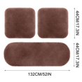 thumbnail image 3 of Estbridge 3 Sets Car Front Rear Seat Plush Cushion  Soft Warm Faux  Winter Auto Seat Cover  Plush Vehicle Seat Protector Pad With Non-Slip Backing  Car Accessories, 3 of 4