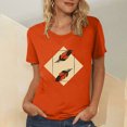 thumbnail image 2 of Dadaria T-shirt Matters pour Femmes, Chemise Orange, T-Shirt à Manches Courtes, Col Rond, Hauts, Chandail d'Été, Chemisiers, 2TG, 2 of 5