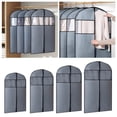 thumbnail image 1 of Heavy Duty Hanging Garment Bag with Transparent Window and Metal Zipper for Secure Clothes Storage and Travel, 1 of 3