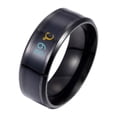 thumbnail image 2 of Dvkptbk Copper Ring Fashion Physical Intelligent Temperature Couple Mood Display Jewelry, 2 of 2