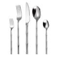 thumbnail image 2 of Cutlery Set, Kit Fork and Spoon, Solid Round Handle, 5-Piece Kitchen Dining Utensils, Ergonomic Design, Durable Construction, Easy Clean, 2 of 6