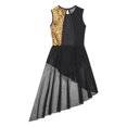 thumbnail image 3 of XUNZOO Robe de Danse Lyrique pour Filles Costume de Danse Ballet Jazz Latin Performance Camisole à Sequins Noir 6, 3 of 7