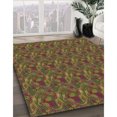 thumbnail image 3 of Ahgly Tapis Rectangulaire Lavable en Machine Intérieur Transitionnel Rouge Brun, 7 Pieds x 10 Pieds, 3 of 7