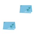 thumbnail image 3 of Redempat 1/2/3/5 50pcs Add Touch Of Sophistication With Heart Hollow Table Namecards Empty blue 2PCS, 3 of 6