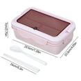 thumbnail image 3 of Suncoda Portable Lunchbox, Divided Lunch Box, Microwave Heated Plastic Lunch Box, Microwave Oven Student Meal Box Office Worker Portable Tableware Meal Box, 3 of 3