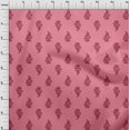 thumbnail image 3 of oneOone Cotton Poplin Fabric Leaves & Floral Block Print Fabric BTY 56 Inch Wide, 3 of 4