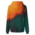 thumbnail image 3 of Haut Décontracté Mode Femme Manches Longues Dégradé Patchwork Orange XXXXXL, 3 of 4