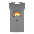 thumbnail image 4 of JDQJBZ Débardeurs Style Homme Couleur Unie Col Ras du Cou Sans Manches, 4 of 5