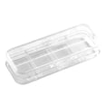 thumbnail image 2 of Transparent Double Layer Pencil Case With Lid 4 Removable Ruler Inserts Multi Compartment Storage Organizer For School Office Art Supplies Hzhnb | Plastic, White, 2 of 7