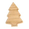 thumbnail image 3 of Wood Serving Tray Xmas Decor Holiday Festivals Wooden Food Dish Decorations Tree, 3 of 9