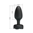 thumbnail image 2 of Pretty Love Osborn Medium Vibrating Anal Plug w/ RGB Bottom Light, Black, 2 of 5