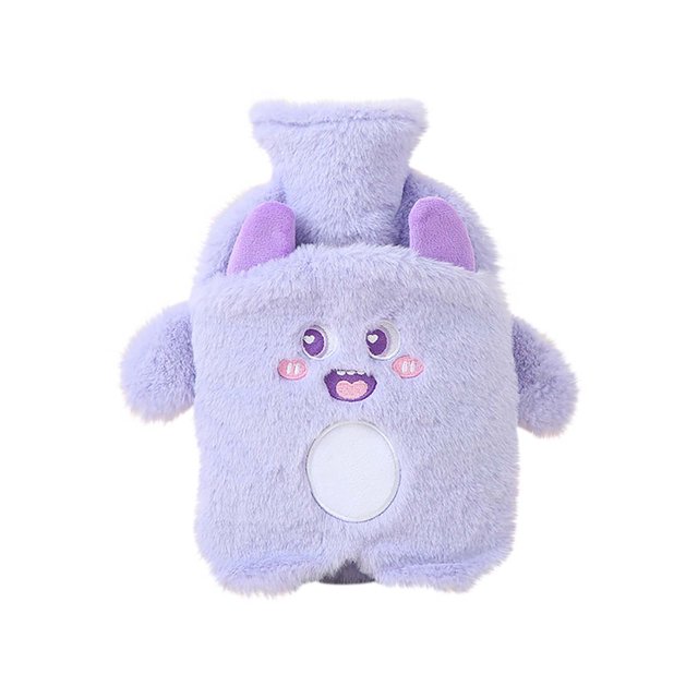 TopLLC Plush Hot Water Bag Explosion Proof Water Injection Bag Portable And Cute Hand Warming Treasure