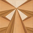 thumbnail image 1 of Ahgly Company Tapis d'Intérieur Lavables en Machine, Carrés, Transitionnels, Orange Jaune, 8' Carré, 1 of 7