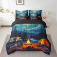thumbnail image 2 of YST Cartoon Camper Comforter Set Bed in a Bag, Colorful Camping Car Theme, Polyester, Queen Size (7 Count), 2 of 5
