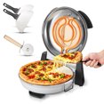 thumbnail image 1 of VEVOR Pizza Oven, 12 in Electric Pizza Maker, 1200W Electric Pizzas Cooker with Cordierite Stone, 5-Mode Temperature Control, Viewing Window for Precise Cooking, Heats up to 788 ˚F, for Home (White), 1 of 9