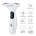 thumbnail image 1 of Multi-Function Facial & Neck Massager with Heat, Vibration, Red/Blue/Green Light, and EMS Microcurrent, Handheld Skincare Tool for At-Home Spa Routines, White, 1 of 5