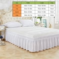 thumbnail image 3 of TOPINCN Elastic Polyester Bed Skirt Ruffle Easy Fit Spread Cover Valance, Elastic Bed Skirt, Bed Skirt, 3 of 7