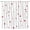 Rouge Blanc Noir, variante sur Petit Rideau de Douche, Saint-Valentin Cœur Rouge Géométrique Rayé Pois Amour Romantique Doux pour Fille Femme RV Salle de Bain Décoration Maison avec Crochets, 36 Pouces L X 70 H