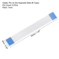 thumbnail image 2 of Uxcell 5 Pack FFC Ribbon Flat Flexible Cable, 8 Pin 1mm Pitch 50mm Long (B Type) for LCD 3D Printer Camera DVD TV Laptop Audio, 2 of 6