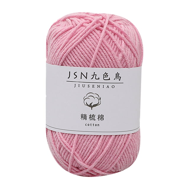 Birdeem 4 Strands of Combed Milk Cotton Thread Diy Doll Cotton Crochet Thread Wool Ball